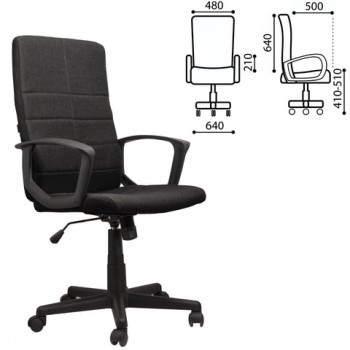 Кресло офисное BRABIX Focus EX-518 (черный) в Балахте - balahta.mebel54.com | фото