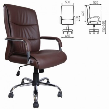 Кресло офисное BRABIX Space EX-508 (коричневый) в Балахте - balahta.mebel54.com | фото