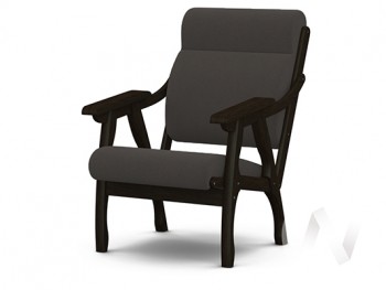 Кресло Вега-10 (венге лак/ULTRA GRAFIT) в Балахте - balahta.mebel54.com | фото