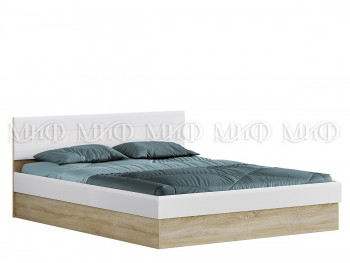 Кровать 1,4 спальня Фортуна (Дуб сонома/белый глянец) в Балахте - balahta.mebel54.com | фото