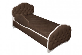 Кровать 170 Гармония 08 Шоколад (мягкий бортик) в Балахте - balahta.mebel54.com | фото