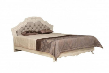 Кровать двойная "Кантри" (вудлайн кремовый/патина/ортопед/1820) в Балахте - balahta.mebel54.com | фото