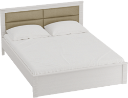 Кровать Элана 1800 с основанием Бодега белая в Балахте - balahta.mebel54.com | фото