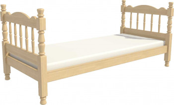 Кровать одинарная Аленка из массива сосны 800*1890 Сосна в Балахте - balahta.mebel54.com | фото
