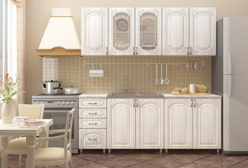 Кухонный гарнитур Лиза-1 (2,0м) (Белый/Сандал) в Балахте - balahta.mebel54.com | фото