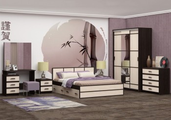 Модульная спальня Сакура в Балахте - balahta.mebel54.com | фото