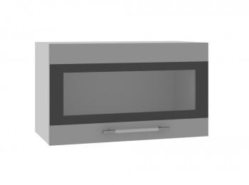 Ройс ГПГСФ 600 Шкаф верхний горизонтальный (Графит софт/корпус Серый) в Балахте - balahta.mebel54.com | фото