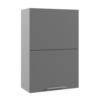 Ройс ПГПМ 600 Шкаф верхний Blum Aventos HF (Графит софт/корпус Серый) в Балахте - balahta.mebel54.com | фото