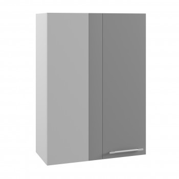 Ройс ВПУ 650 Шкаф верхний угловой высокий (Графит софт/корпус Серый) в Балахте - balahta.mebel54.com | фото
