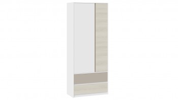 Шкаф для одежды комбинированный «Сканди» Дуб Гарден/Белый/Глиняный серый в Балахте - balahta.mebel54.com | фото