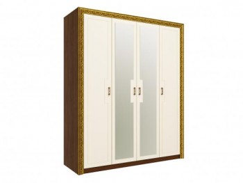 Шкаф комбинированный "Айрум" (дуб кальяри/белый/зеркало/1744) в Балахте - balahta.mebel54.com | фото