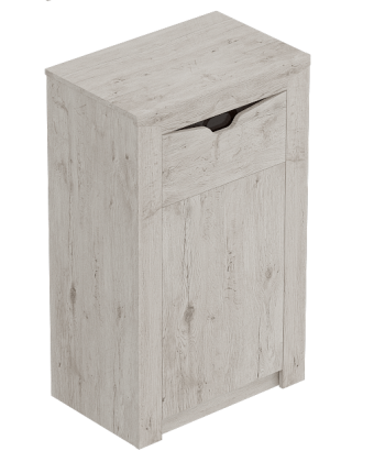 Тумба с дверцей и ящиком Соренто Дуб бонифаций/Кофе структурный матовый в Балахте - balahta.mebel54.com | фото