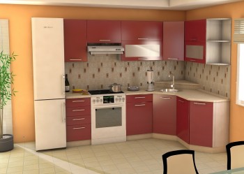 Угловая кухня Максимус-24 2400х1700 мм в Балахте - balahta.mebel54.com | фото